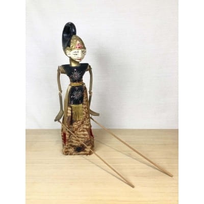 Marionnette indonésienne, bois, 48 cm